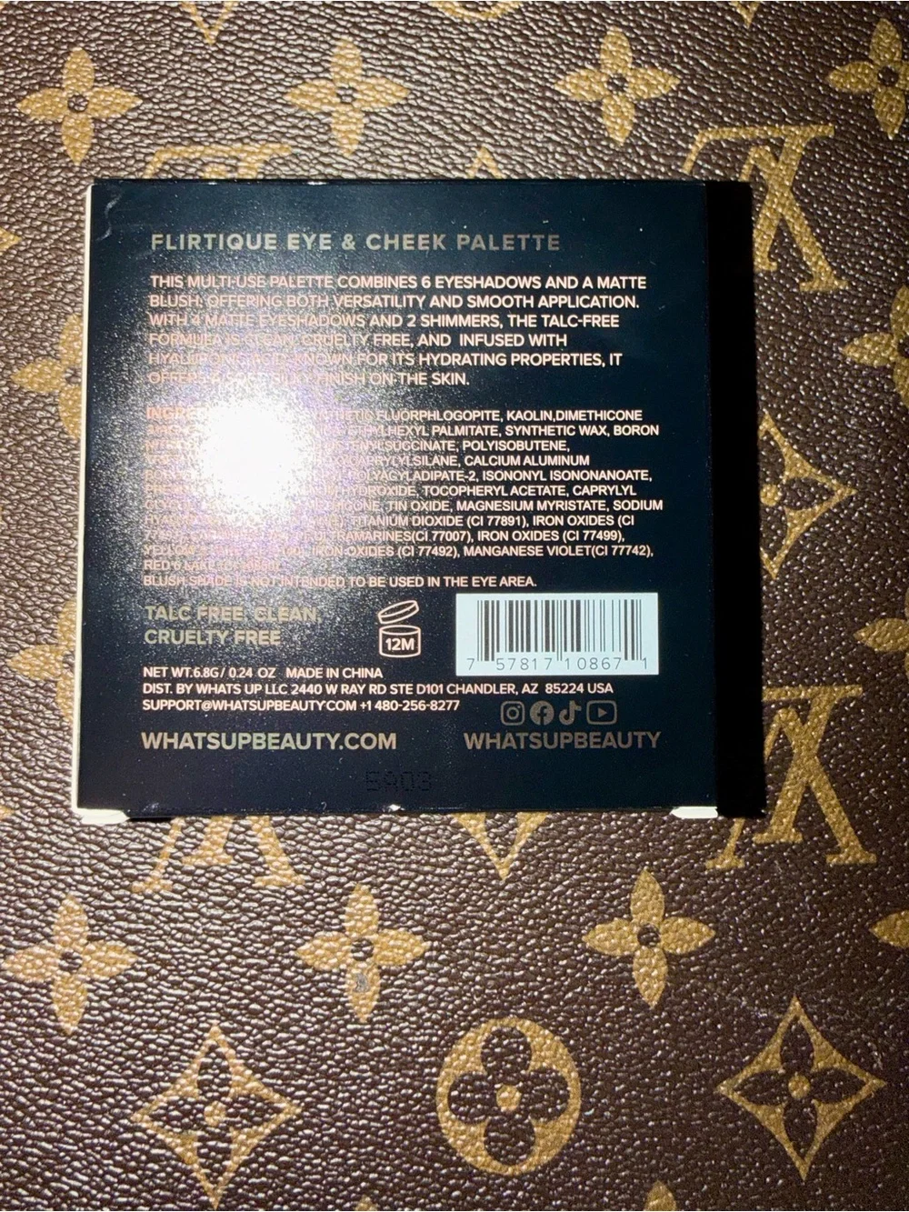 Peach Pink Eyeshadow & Blush Palette - Soft Peach Pink Tones